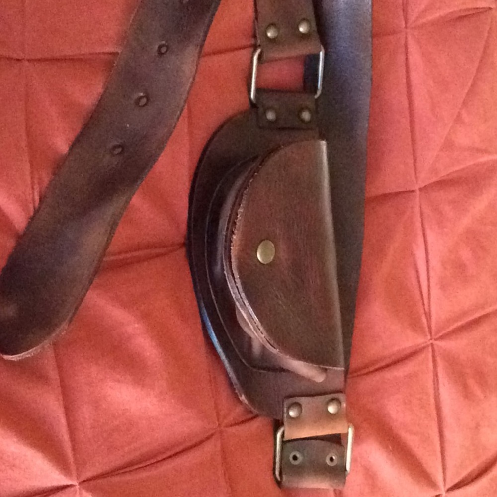 Coin Purse Leather Belt